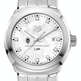 University of Wisconsin TAG Heuer Diamond Dial LINK for Women Shot #1