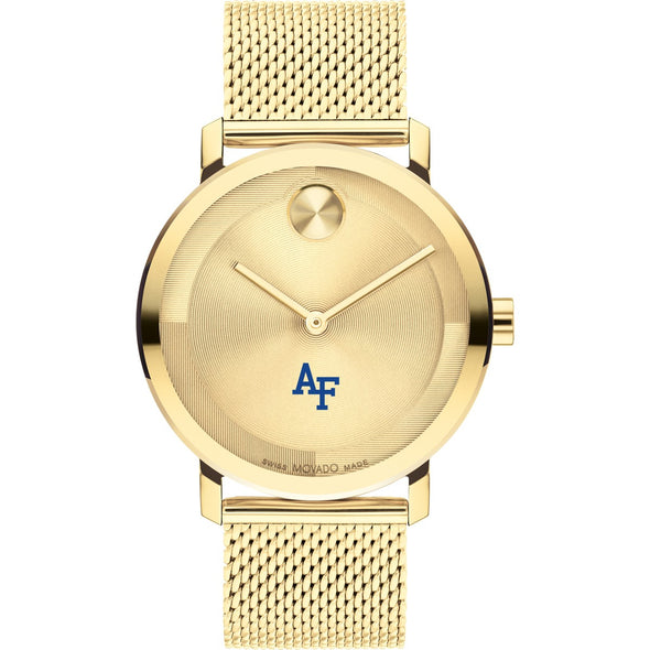US Air Force Academy Men&#39;s Movado BOLD Gold with Mesh Bracelet Shot #2