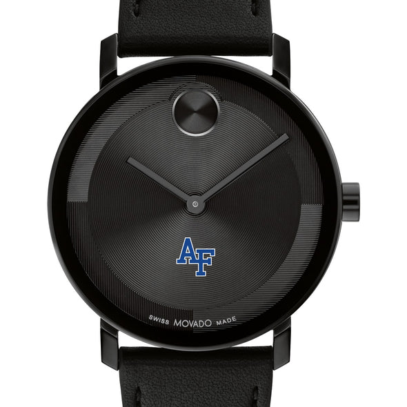 US Air Force Academy Men&#39;s Movado BOLD with Black Leather Strap Shot #1