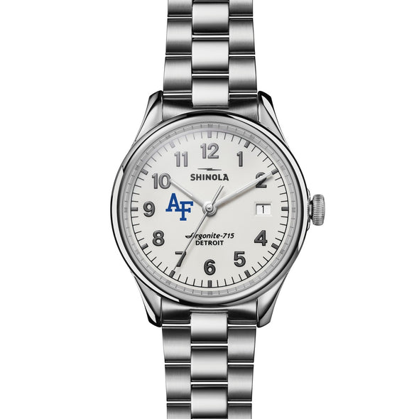 US Air Force Academy Shinola Watch, The Vinton 38 mm Alabaster Dial at M.LaHart &amp; Co. Shot #2