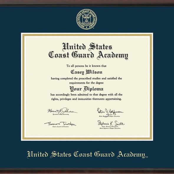 US Coast Guard Academy Diploma Frame, the Fidelitas Shot #2