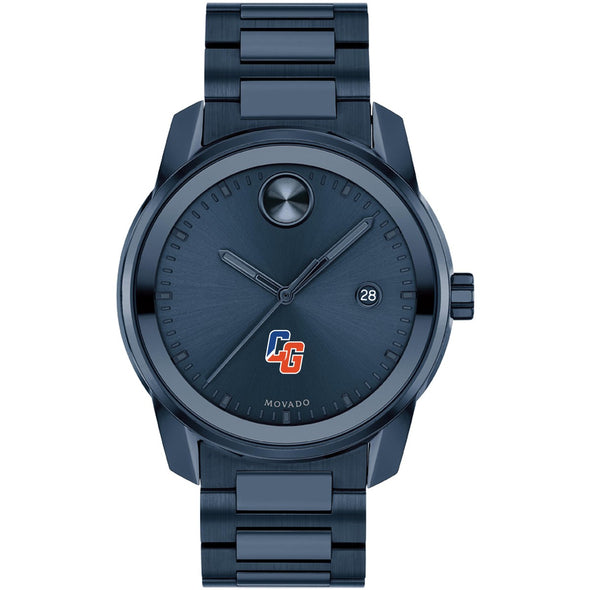 US Coast Guard Academy Men&#39;s Movado BOLD Blue Ion with Date Window Shot #2