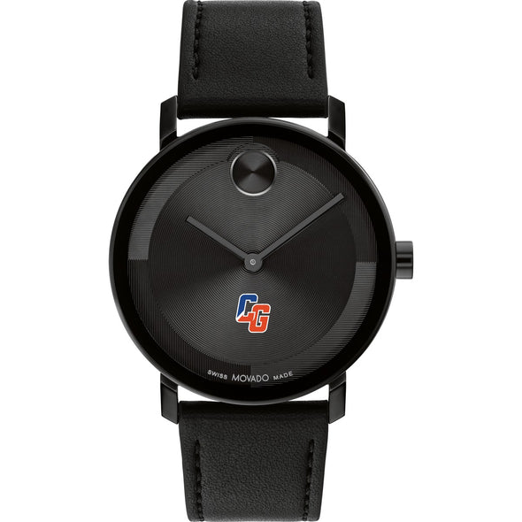 US Coast Guard Academy Men&#39;s Movado BOLD with Black Leather Strap Shot #2