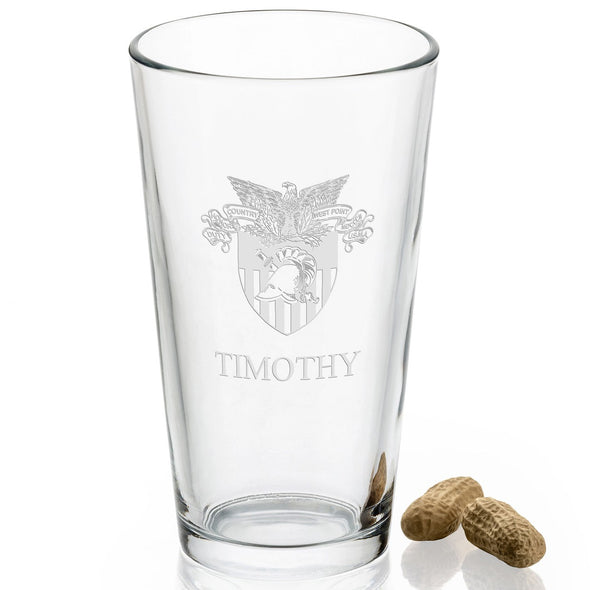 US Military Academy 16 oz Pint Glass- Set of 4 Shot #2