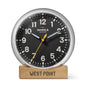 US Military Academy Shinola Desk Clock, The Runwell with Black Dial at M.LaHart & Co. Shot #1
