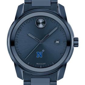 US Naval Academy Men&#39;s Movado BOLD Blue Ion with Date Window Shot #1