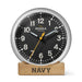 US Naval Academy Shinola Desk Clock, The Runwell with Black Dial at M.LaHart & Co.