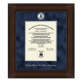 USAFA Excelsior Diploma Frame Shot #1