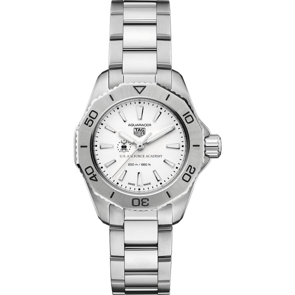 USAFA Women&#39;s TAG Heuer Steel Aquaracer with Silver Dial Shot #2