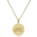 USC 14K Gold Pendant & Chain
