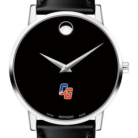 USCGA Men&#39;s Movado Museum with Leather Strap Shot #1