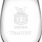 USCGA Stemless Wine Glasses Made in the USA - Set of 4 Shot #3
