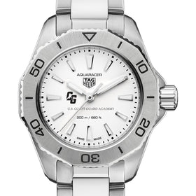 USCGA Women&#39;s TAG Heuer Steel Aquaracer with Silver Dial Shot #1