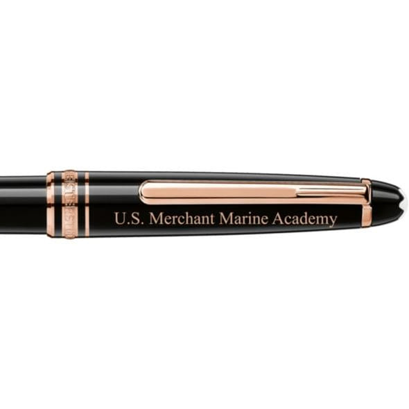 USMMA Montblanc Meisterstück Classique Ballpoint Pen in Red Gold Shot #2