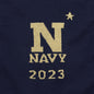 USNA Class of 2023 Navy Blue and Gold Sweater by M.LaHart Shot #2