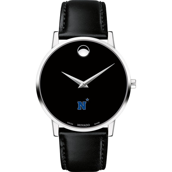 USNA Men&#39;s Movado Museum with Leather Strap Shot #2