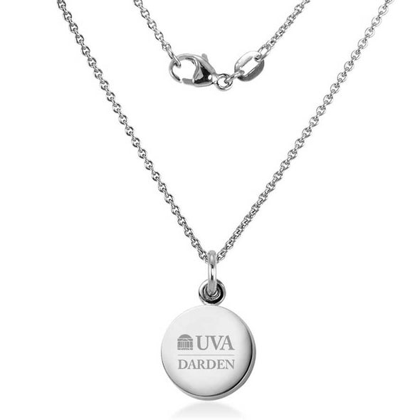 UVA Darden Necklace with Charm in Sterling Silver Shot #2