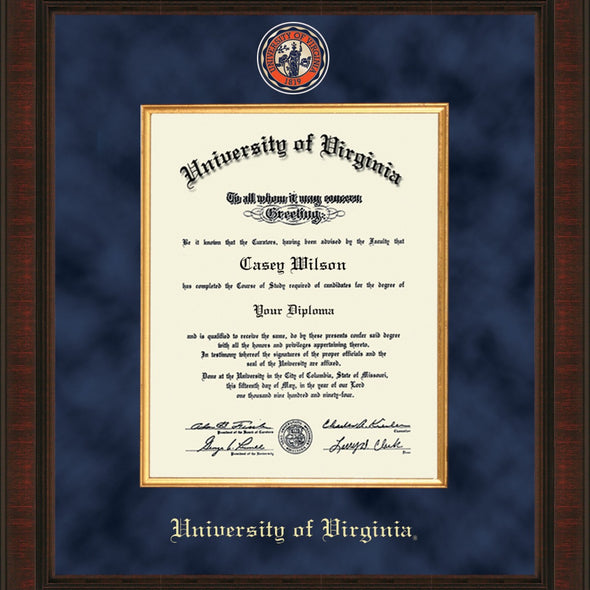 UVA Excelsior Diploma Frame Shot #2