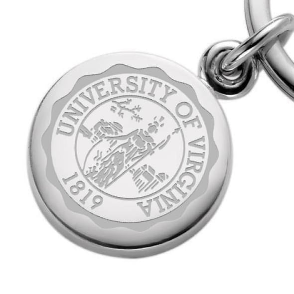 UVA Sterling Silver Insignia Key Ring Shot #2