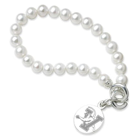 UVM Pearl Bracelet with Sterling Silver Charm Shot #1
