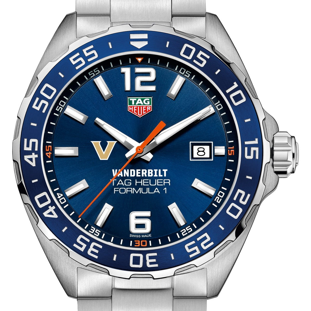 Vanderbilt University Men's TAG Heuer Formula 1 with Blue Dial