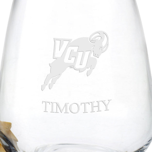 VCU Stemless Wine Glasses - Set of 4 Shot #3