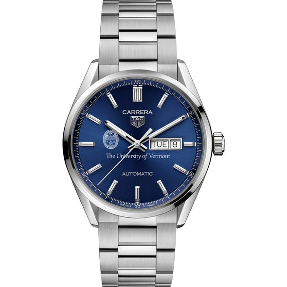 Vermont Men&#39;s TAG Heuer Carrera with Blue Dial &amp; Day-Date Window Shot #2
