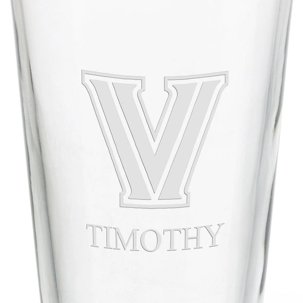 Villanova University 16 oz Pint Glass- Set of 2 Shot #3