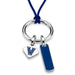 Villanova University Silk Necklace with Enamel Charm & Sterling Silver Tag