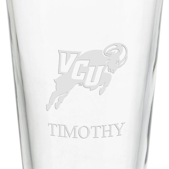 Virginia Commonwealth University 16 oz Pint Glass- Set of 4 Shot #3