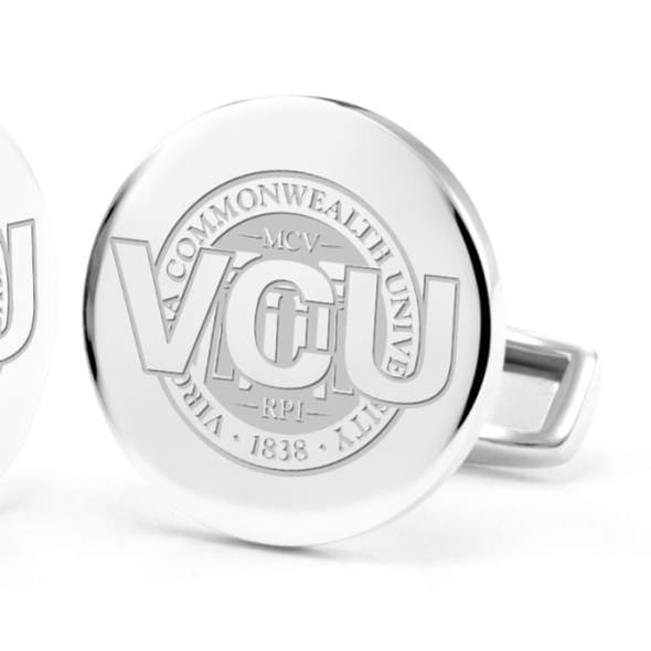 Virginia Commonwealth University Cufflinks in Sterling Silver Shot #2
