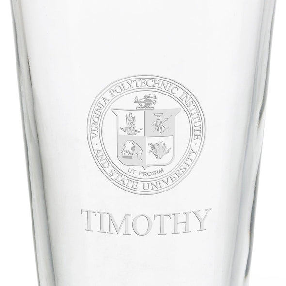 Virginia Tech 16 oz Pint Glass- Set of 2 Shot #3