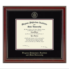 Virginia Tech Diploma Frame, the Fidelitas Shot #1