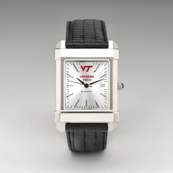 Virginia Tech Men&#39;s Collegiate Watch with Leather Strap Shot #2