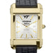 Virginia Tech Men's Gold Watch with 2-Tone Dial & Leather Strap at M.LaHart & Co.