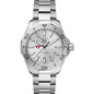 Virginia Tech Men's TAG Heuer Steel Aquaracer with Silver Dial Shot #2