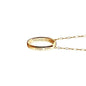 Virginia Tech Monica Rich Kosann "Carpe Diem" Poesy Ring Necklace in Gold Shot #3