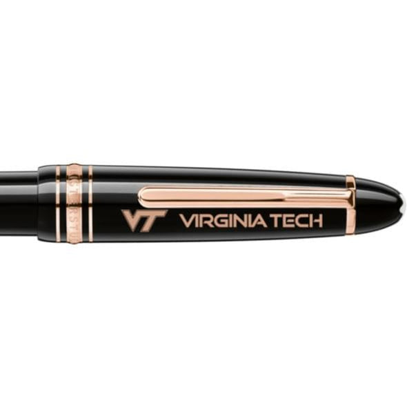 Virginia Tech Montblanc Meisterstück LeGrand Ballpoint Pen in Red Gold Shot #2