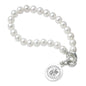 Virginia Tech Pearl Bracelet with Sterling Silver Charm Shot #1