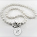 Virginia Tech Pearl Necklace with Sterling Silver Charm