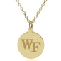 Wake Forest 14K Gold Pendant & Chain Shot #1
