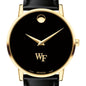 Wake Forest Men's Movado Gold Museum Classic Leather Shot #1