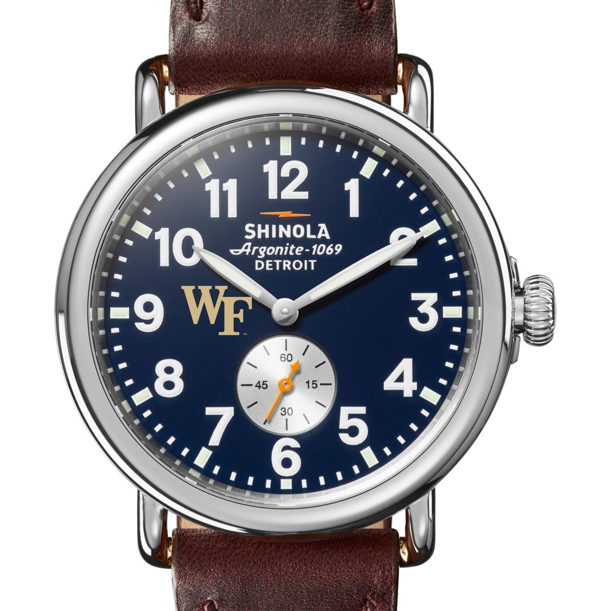Wake Forest Shinola Watch, The Runwell 41 mm Midnight Blue Dial