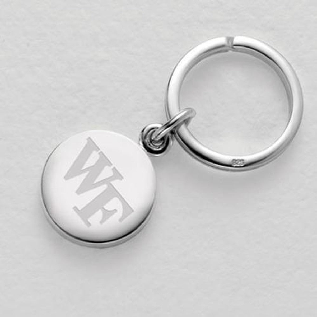 Wake Forest Sterling Silver Insignia Key Ring | M.LaHart & Co