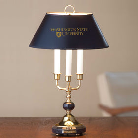 Washington State University Lamp in Brass &amp; Marble Shot #1