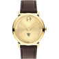 Washington University in St. Louis Men's Movado BOLD Gold with Chocolate Leather Strap Shot #2