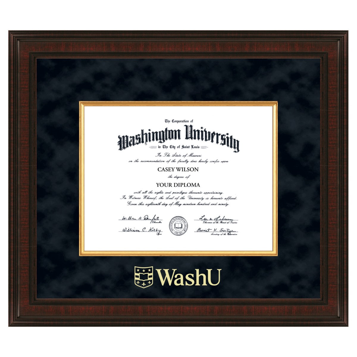 WashU Diploma Frame Excelsior Graduation Gift Selection M.LaHart