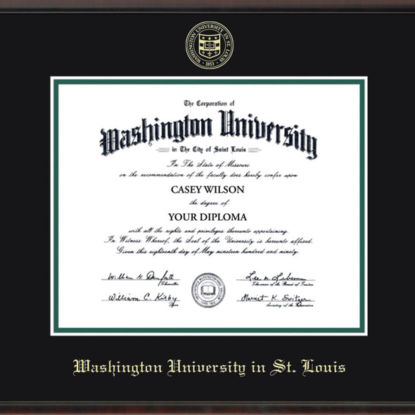 WashU Diploma Frame, the Fidelitas Shot #2