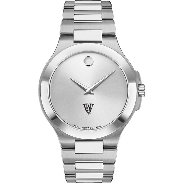 WashU Men&#39;s Movado Collection Stainless Steel Watch with Silver Dial Shot #2