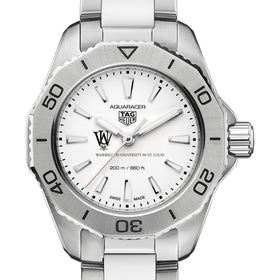 WashU Women&#39;s TAG Heuer Steel Aquaracer with Silver Dial Shot #1